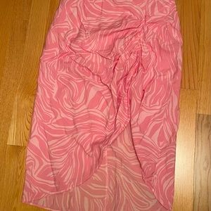 Pink midi skirt from H&M